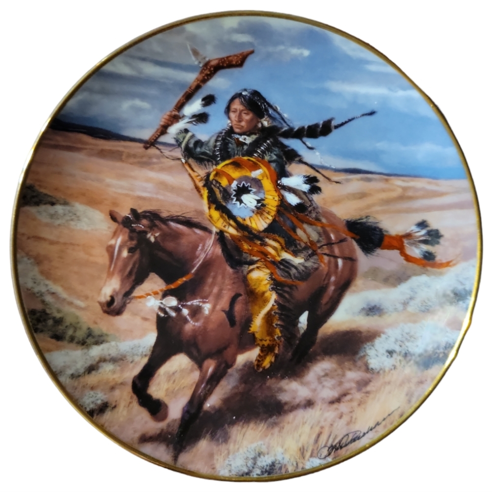 Vtg "Free as the Wind" LTD. Ed. Collector's Plate Western Heritage Museum Horse